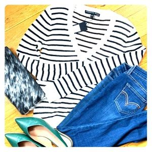 NWT Veronica Beard Dean striped sweater